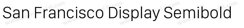 San Francisco Display Semibold字体转换